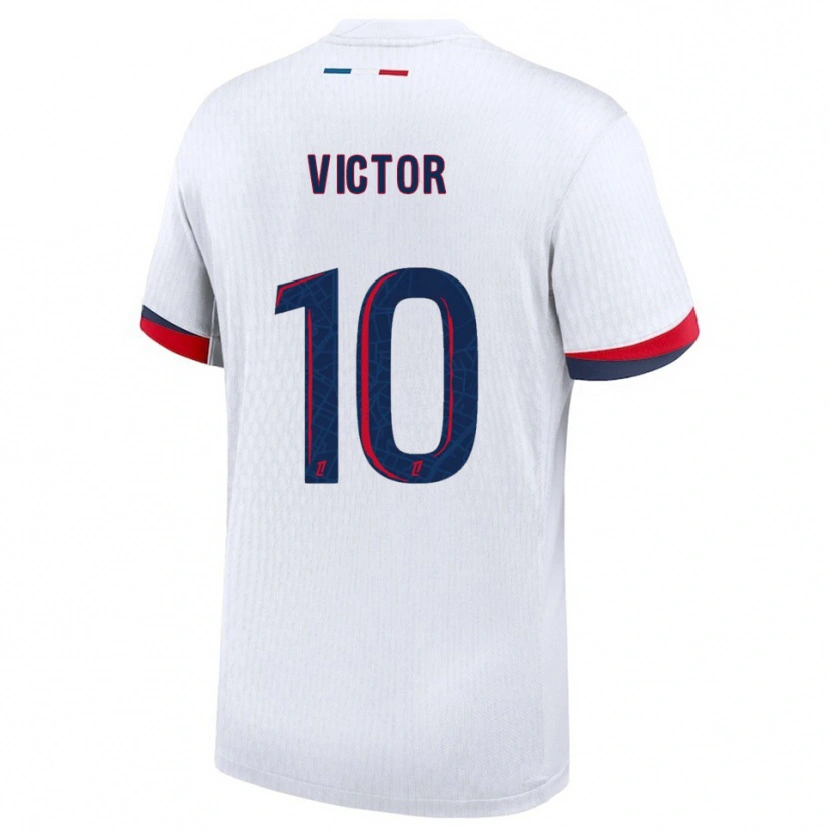 Danxen Dame Ayrton Victor #10 Hvit Rød Bortetrøye Drakt Trøye 2025/26 Skjorter T-Skjorte