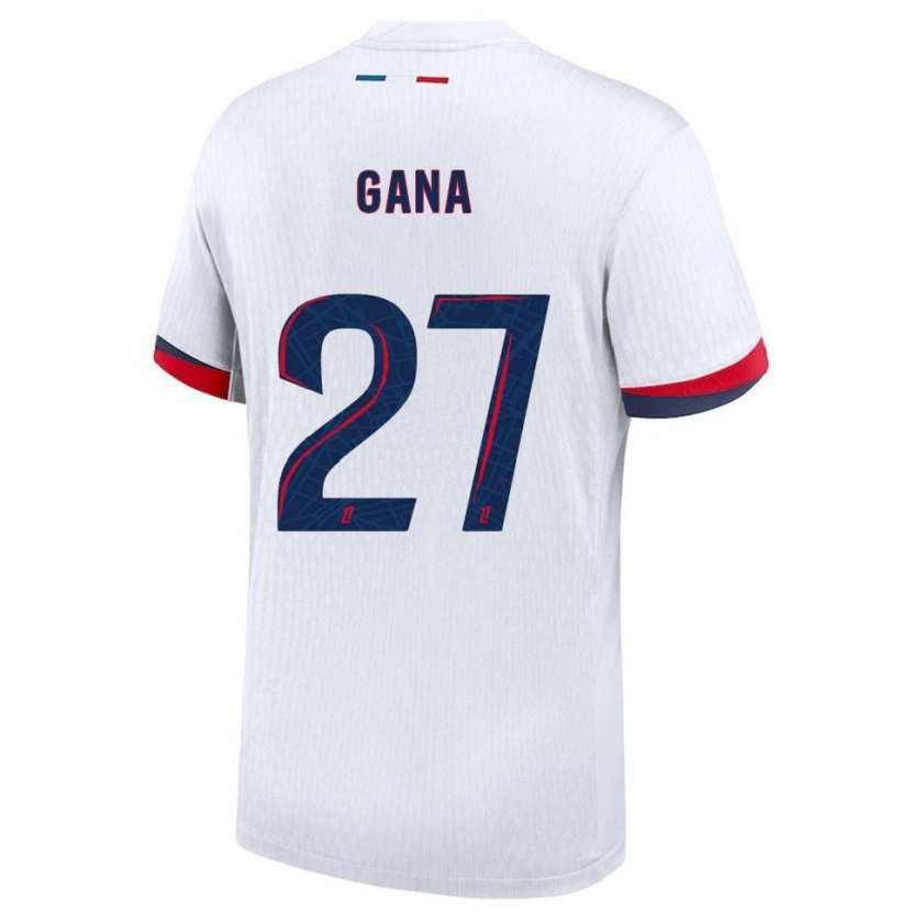 Danxen Dame Idrissa Gana Gueye #27 Hvit Rød Bortetrøye Drakt Trøye 2025/26 Skjorter T-Skjorte