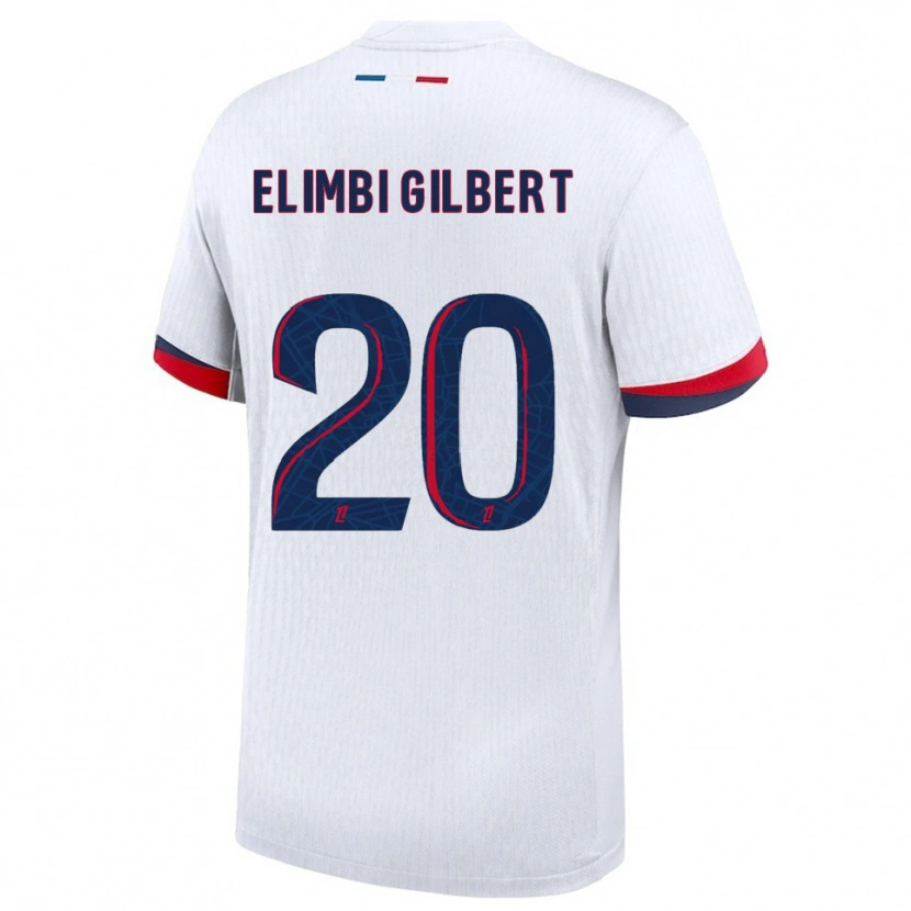 Danxen Dame Tara Elimbi Gilbert #20 Hvit Rød Bortetrøye Drakt Trøye 2025/26 Skjorter T-Skjorte