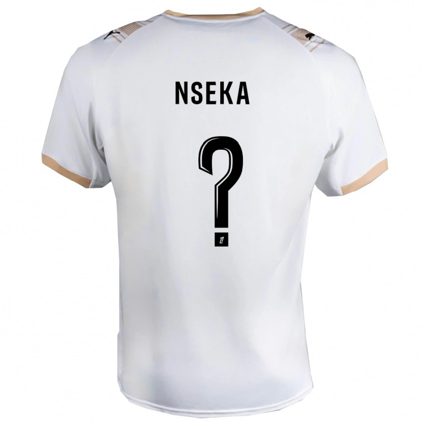 Danxen Dame Nelson Nseka #0 Hvit Svart Bortetrøye Drakt Trøye 2025/26 Skjorter T-Skjorte