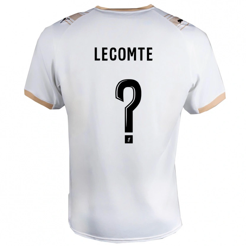 Danxen Dame Benjamin Lecomte #0 Hvit Svart Bortetrøye Drakt Trøye 2025/26 Skjorter T-Skjorte