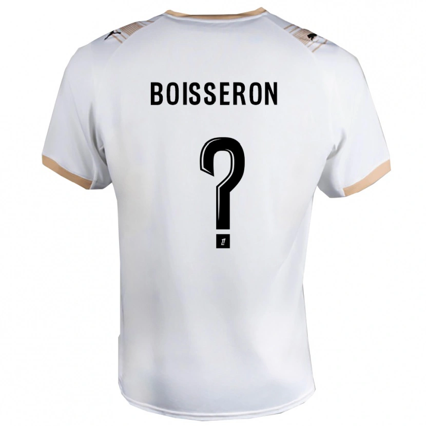 Danxen Dame Jawad Boisseron #0 Hvit Svart Bortetrøye Drakt Trøye 2025/26 Skjorter T-Skjorte