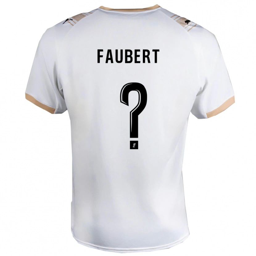 Danxen Dame Noam Faubert #0 Hvit Svart Bortetrøye Drakt Trøye 2025/26 Skjorter T-Skjorte