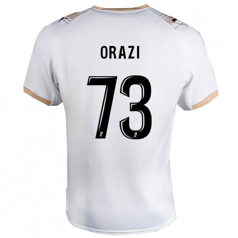 Danxen Dame Ike Orazi #73 Hvit Svart Bortetrøye Drakt Trøye 2025/26 Skjorter T-Skjorte