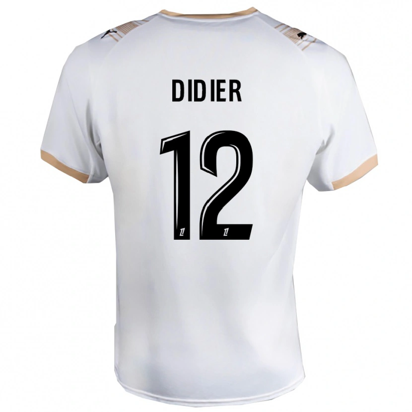 Danxen Dame Haïlé Didier #12 Hvit Svart Bortetrøye Drakt Trøye 2025/26 Skjorter T-Skjorte