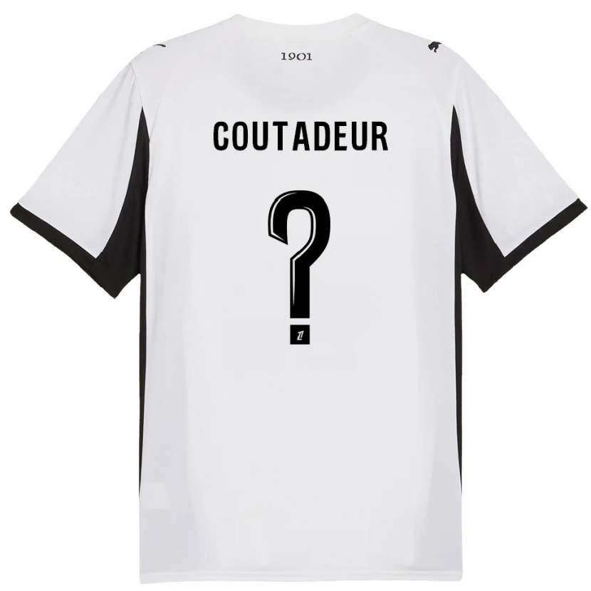 Danxen Dame Diego Coutadeur #0 Hvit Svart Bortetrøye Drakt Trøye 2025/26 Skjorter T-Skjorte