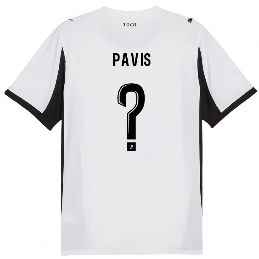 Danxen Dame Robin Pavis #0 Hvit Svart Bortetrøye Drakt Trøye 2025/26 Skjorter T-Skjorte