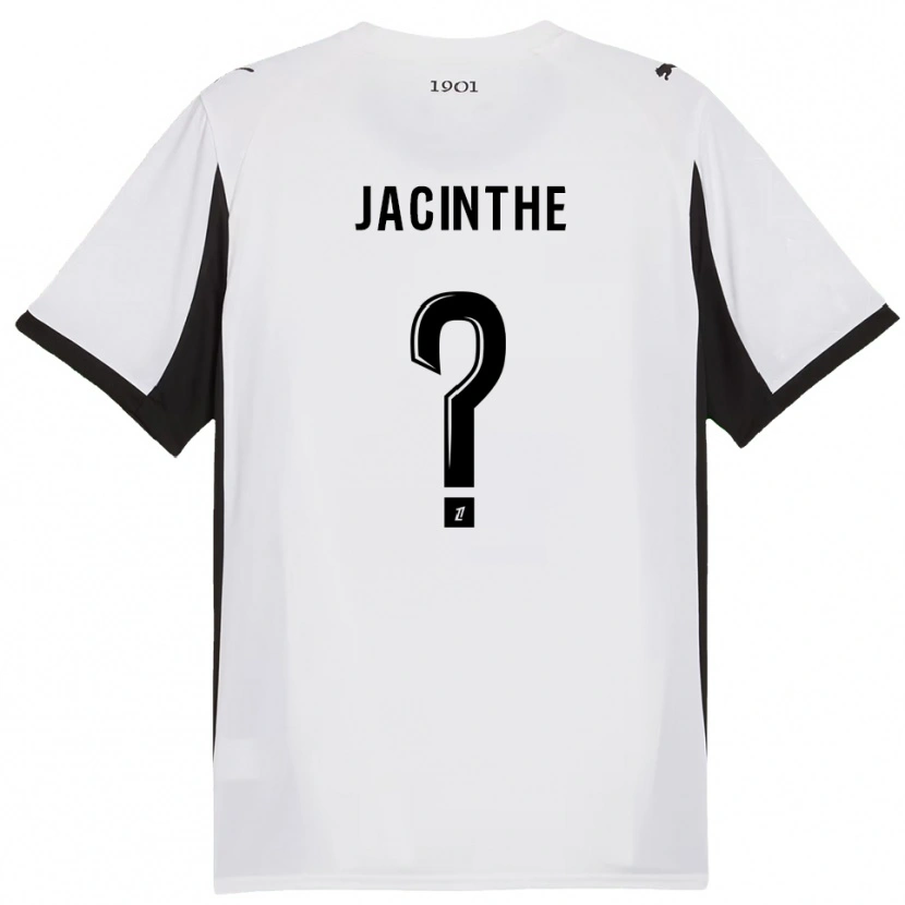 Danxen Dame Dee-Shawn Jacinthe #0 Hvit Svart Bortetrøye Drakt Trøye 2025/26 Skjorter T-Skjorte
