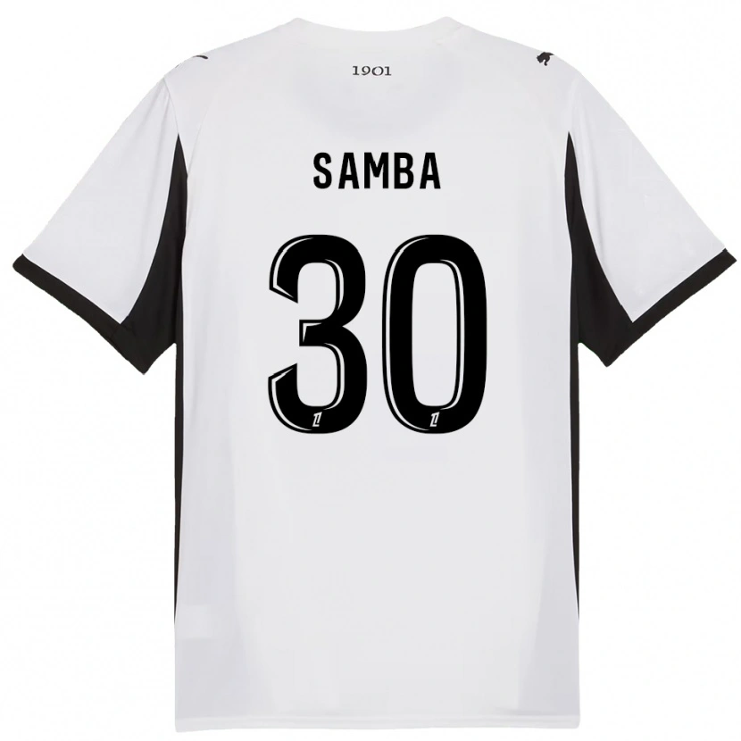 Danxen Dame Brice Samba #30 Hvit Svart Bortetrøye Drakt Trøye 2025/26 Skjorter T-Skjorte