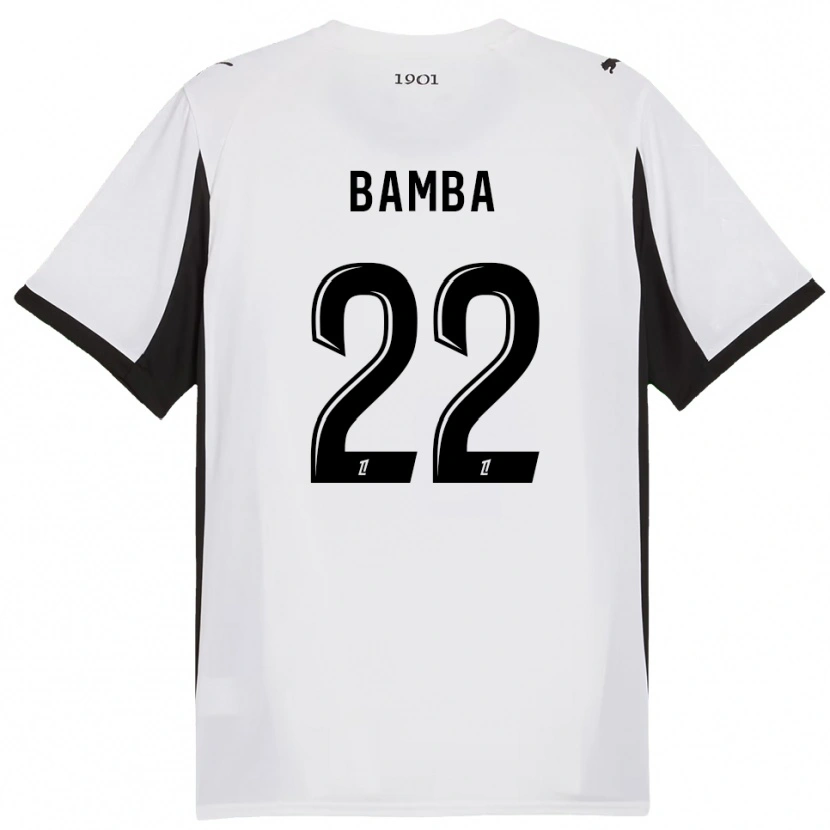 Danxen Dame Rayan Bamba #22 Hvit Svart Bortetrøye Drakt Trøye 2025/26 Skjorter T-Skjorte