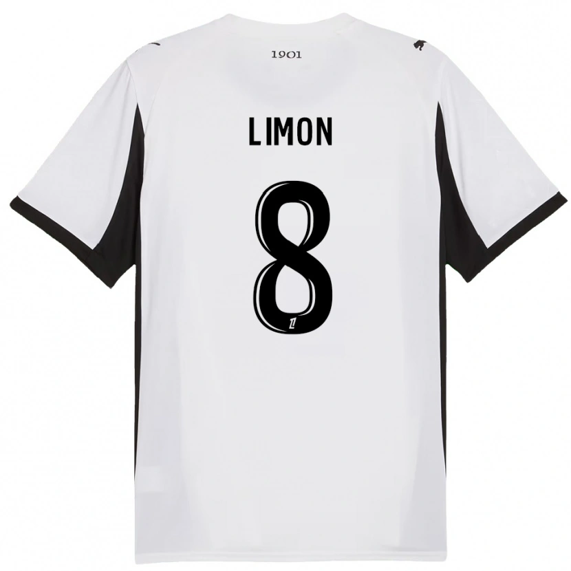 Danxen Dame Paolo Limon #8 Hvit Svart Bortetrøye Drakt Trøye 2025/26 Skjorter T-Skjorte