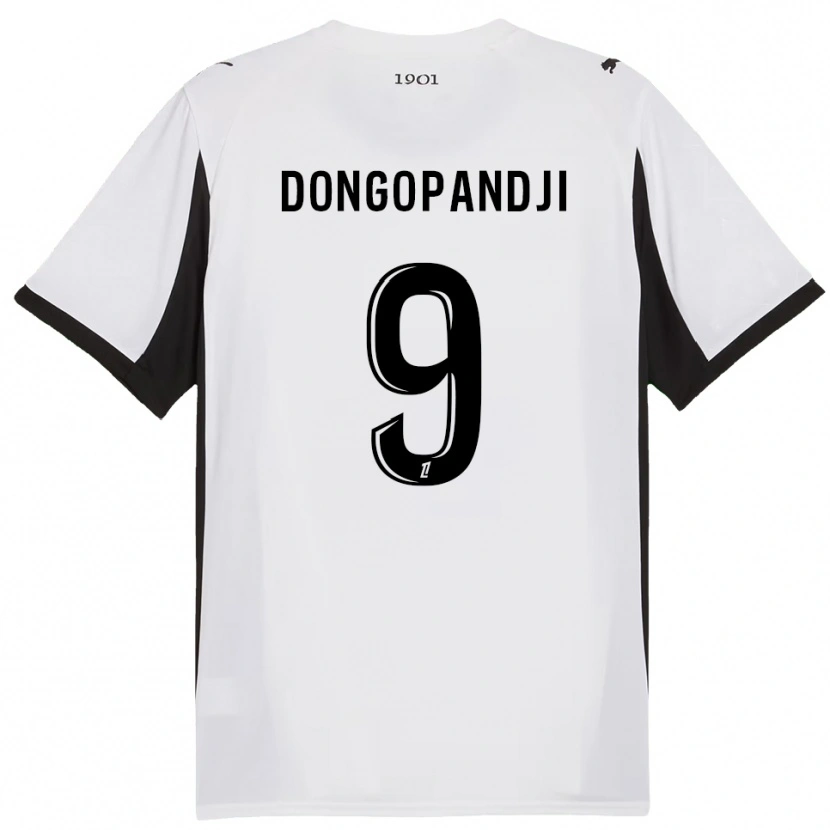 Danxen Dame Kelvin Dongopandji #9 Hvit Svart Bortetrøye Drakt Trøye 2025/26 Skjorter T-Skjorte