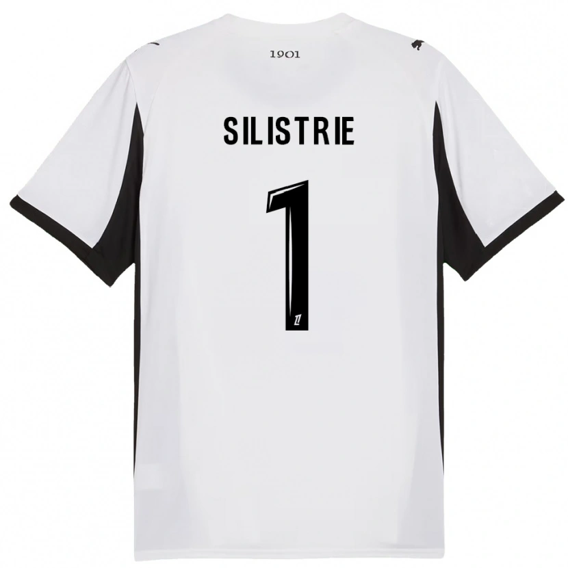 Danxen Dame Mathys Silistrie #1 Hvit Svart Bortetrøye Drakt Trøye 2025/26 Skjorter T-Skjorte