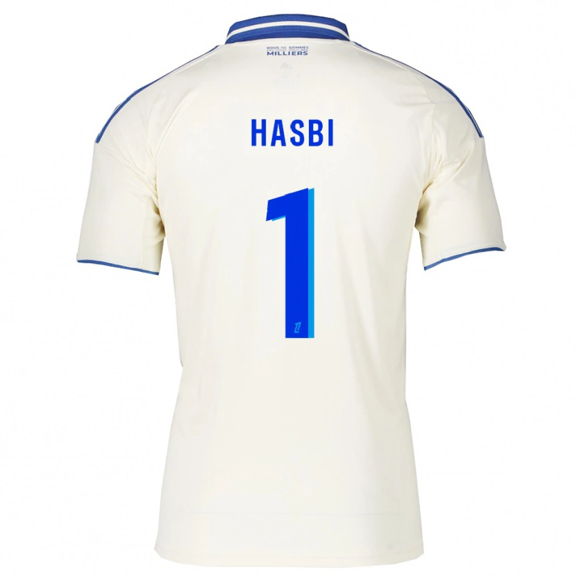 Danxen Dame Walid Hasbi #1 Champagne Blå Bortetrøye Drakt Trøye 2025/26 Skjorter T-Skjorte