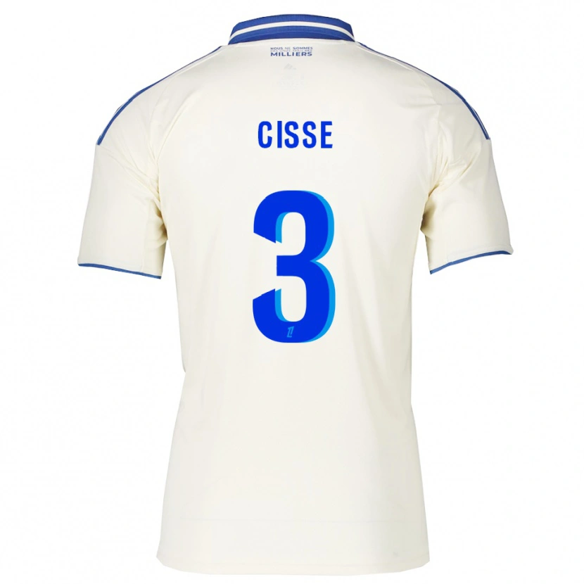 Danxen Dame Louis Cisse #3 Champagne Blå Bortetrøye Drakt Trøye 2025/26 Skjorter T-Skjorte