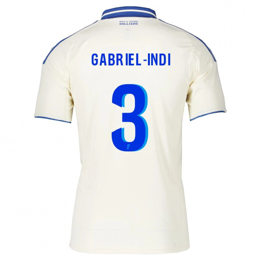 Danxen Dame Amizade Gabriel-Indi #3 Champagne Blå Bortetrøye Drakt Trøye 2025/26 Skjorter T-Skjorte