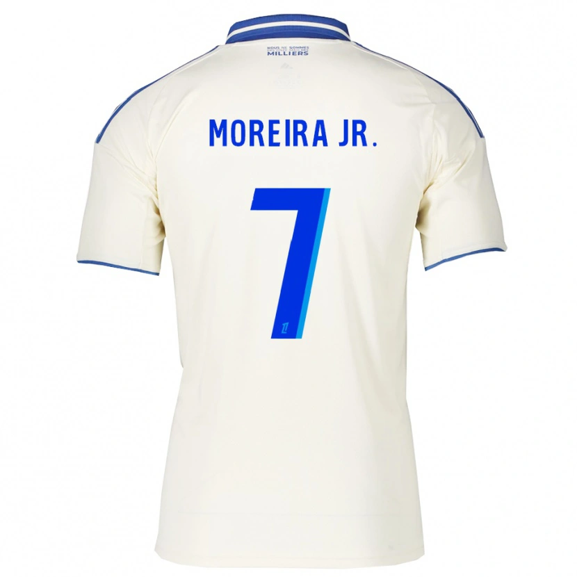 Danxen Dame Diego Moreira #7 Champagne Blå Bortetrøye Drakt Trøye 2025/26 Skjorter T-Skjorte