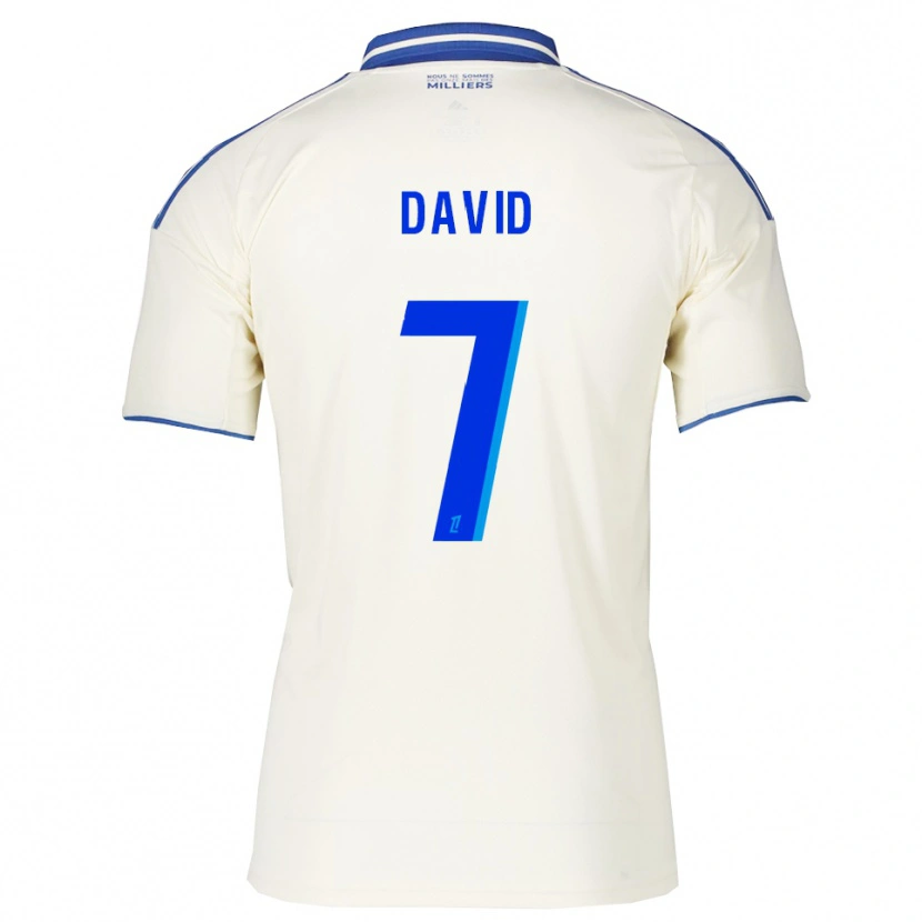 Danxen Dame David Kaiki #7 Champagne Blå Bortetrøye Drakt Trøye 2025/26 Skjorter T-Skjorte