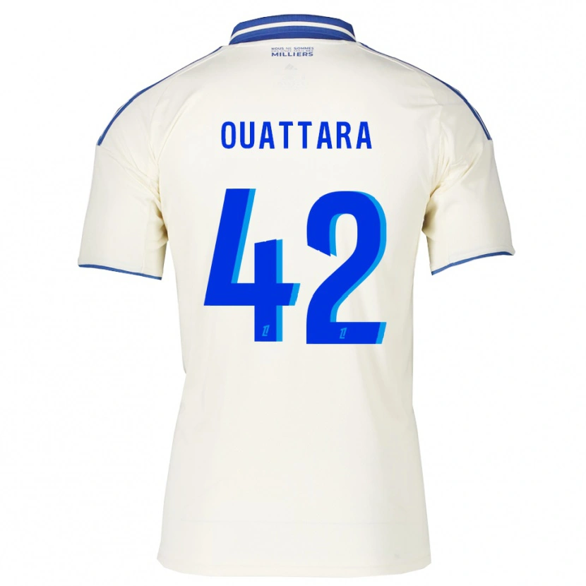Danxen Dame Abdoul Ouattara #42 Champagne Blå Bortetrøye Drakt Trøye 2025/26 Skjorter T-Skjorte