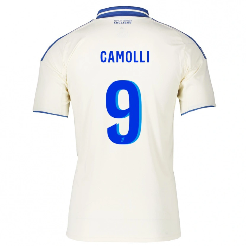 Danxen Dame Benjamin Camolli #9 Champagne Blå Bortetrøye Drakt Trøye 2025/26 Skjorter T-Skjorte