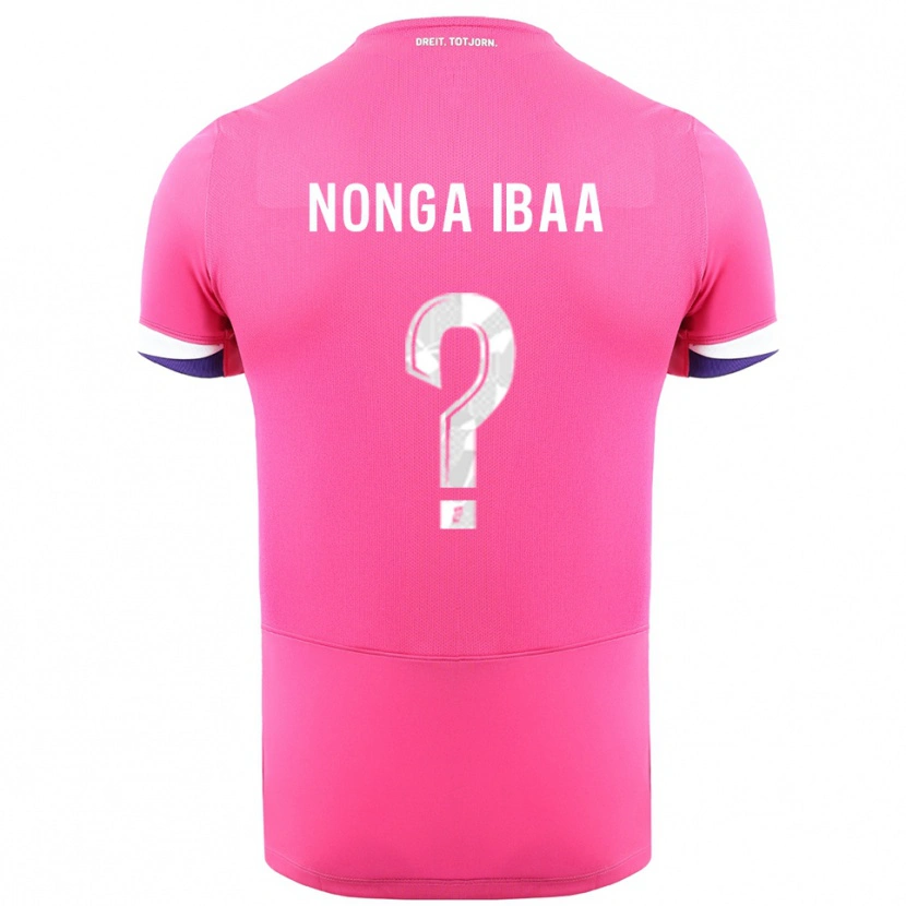 Danxen Dame Alou Nonga Ibaa #0 Rosa Hvit Bortetrøye Drakt Trøye 2025/26 Skjorter T-Skjorte