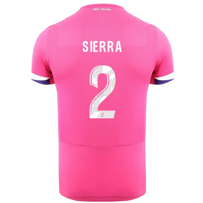 Danxen Dame Pauline Sierra #2 Rosa Hvit Bortetrøye Drakt Trøye 2025/26 Skjorter T-Skjorte