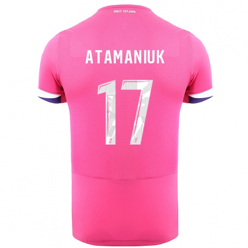 Danxen Dame Alexandra Atamaniuk #17 Rosa Hvit Bortetrøye Drakt Trøye 2025/26 Skjorter T-Skjorte
