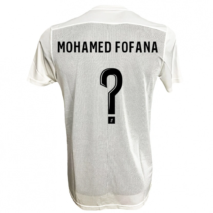 Danxen Dame Yanis Mohamed Fofana #0 Svart Hvit Bortetrøye Drakt Trøye 2025/26 Skjorter T-Skjorte