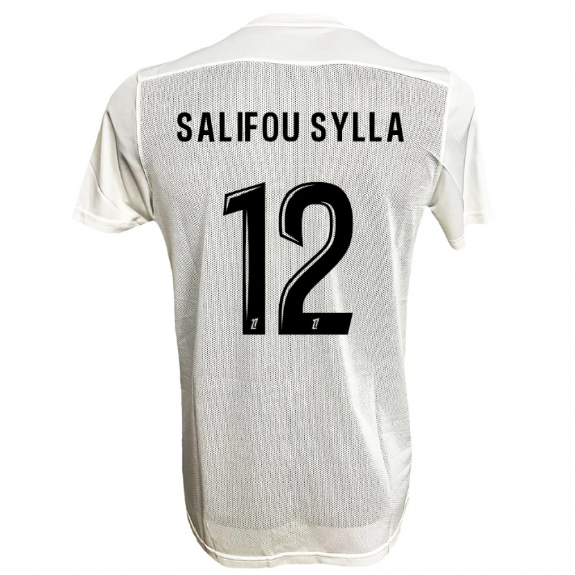 Danxen Dame Salifou Sylla #12 Svart Hvit Bortetrøye Drakt Trøye 2025/26 Skjorter T-Skjorte