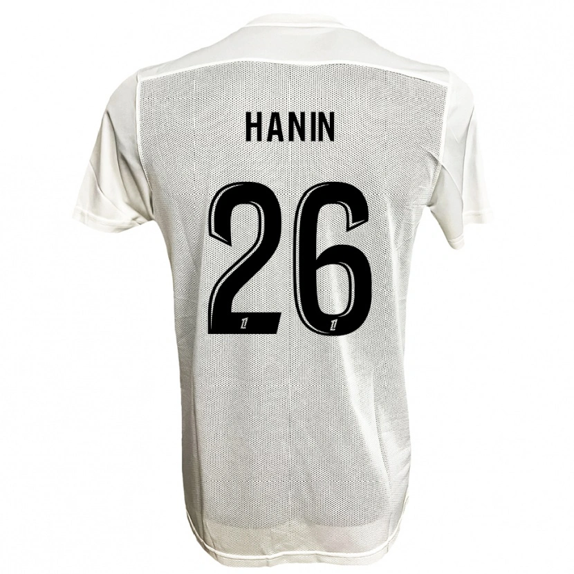 Danxen Dame Florent Hanin #26 Svart Hvit Bortetrøye Drakt Trøye 2025/26 Skjorter T-Skjorte