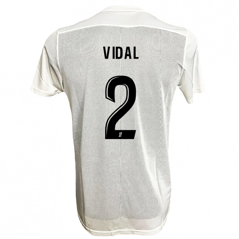 Danxen Dame Abdaiyaan Vidal #2 Svart Hvit Bortetrøye Drakt Trøye 2025/26 Skjorter T-Skjorte