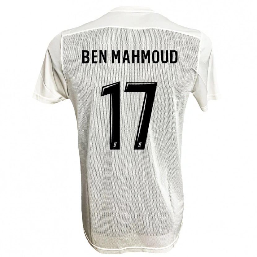 Danxen Dame Yessine Ben Mahmoud #17 Svart Hvit Bortetrøye Drakt Trøye 2025/26 Skjorter T-Skjorte