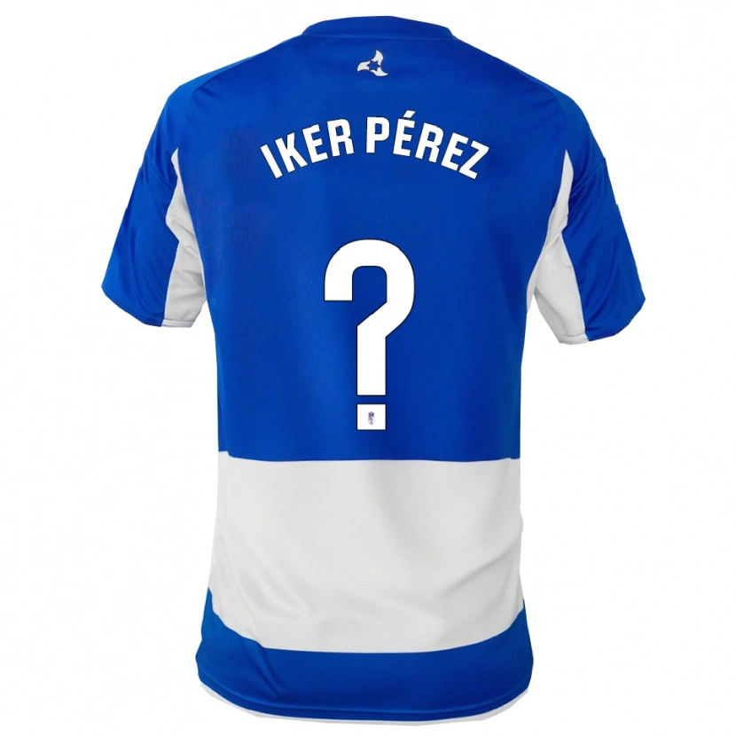 Danxen Dame Iker Pérez #0 Blå Hvit Bortetrøye Drakt Trøye 2025/26 Skjorter T-Skjorte