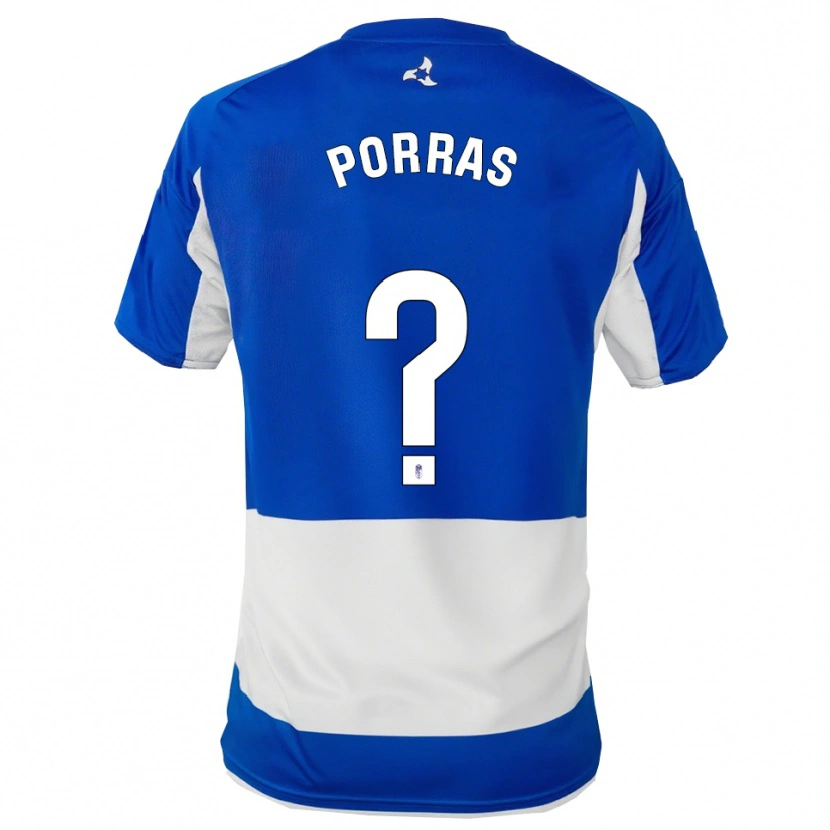 Danxen Dame Cristian Porras #0 Blå Hvit Bortetrøye Drakt Trøye 2025/26 Skjorter T-Skjorte