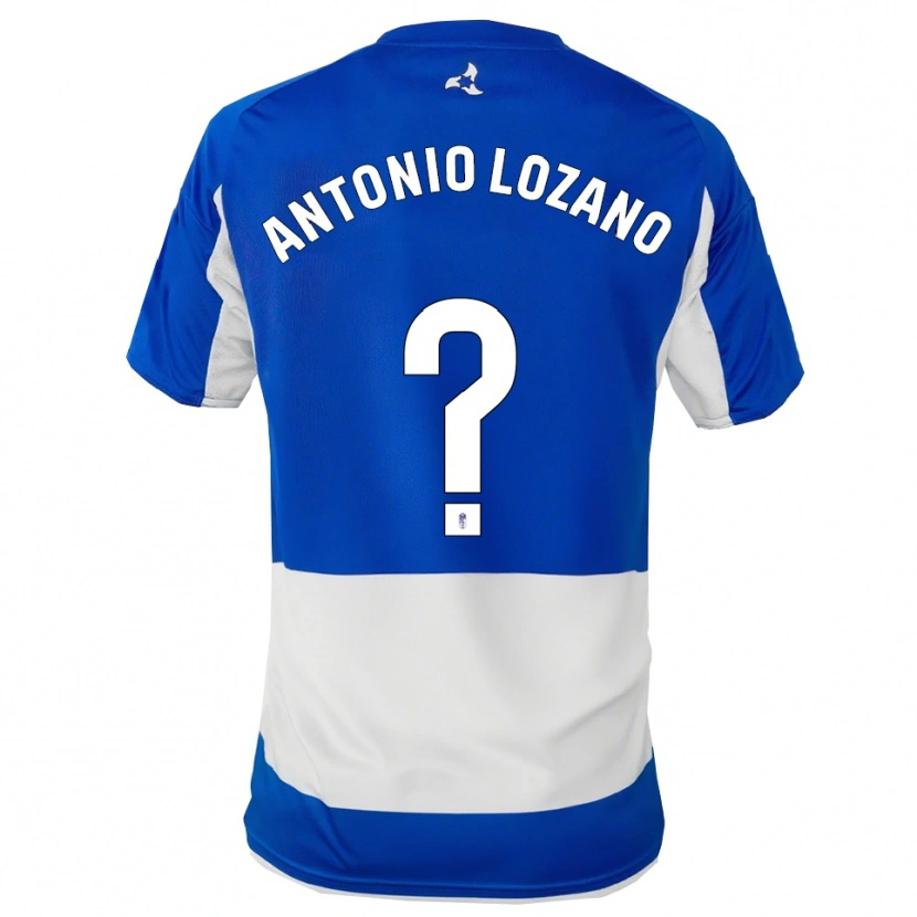 Danxen Dame José Antonio Lozano #0 Blå Hvit Bortetrøye Drakt Trøye 2025/26 Skjorter T-Skjorte