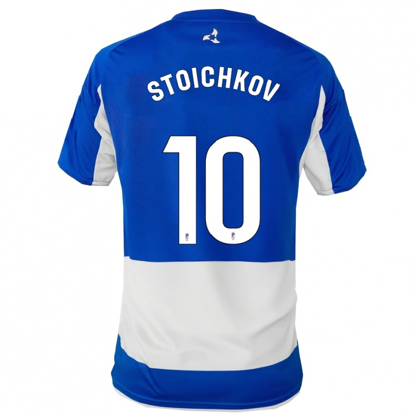 Danxen Dame Stoichkov #10 Blå Hvit Bortetrøye Drakt Trøye 2025/26 Skjorter T-Skjorte