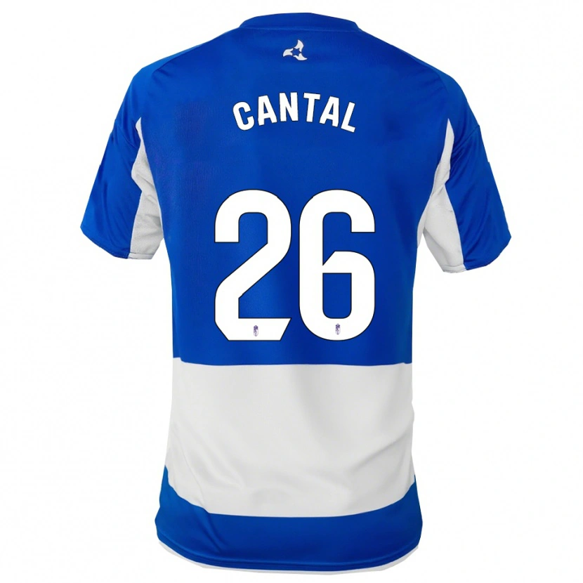 Danxen Dame Paco Cantal #26 Blå Hvit Bortetrøye Drakt Trøye 2025/26 Skjorter T-Skjorte