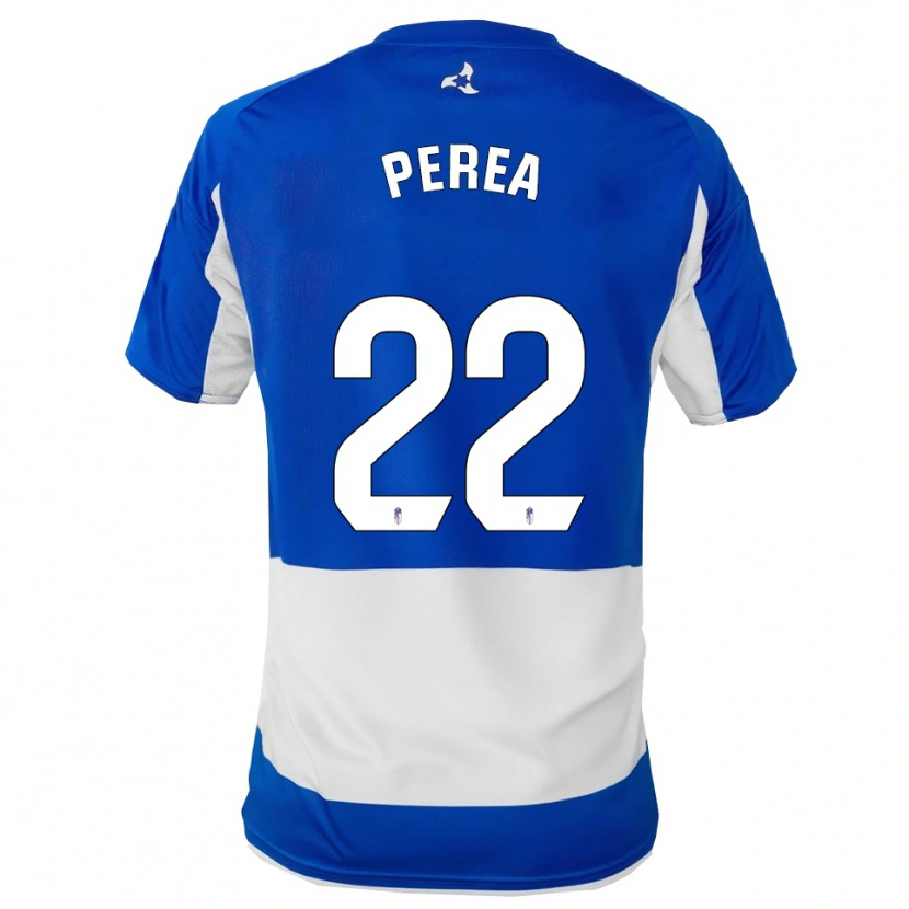 Danxen Dame Alberto Perea #22 Blå Hvit Bortetrøye Drakt Trøye 2025/26 Skjorter T-Skjorte