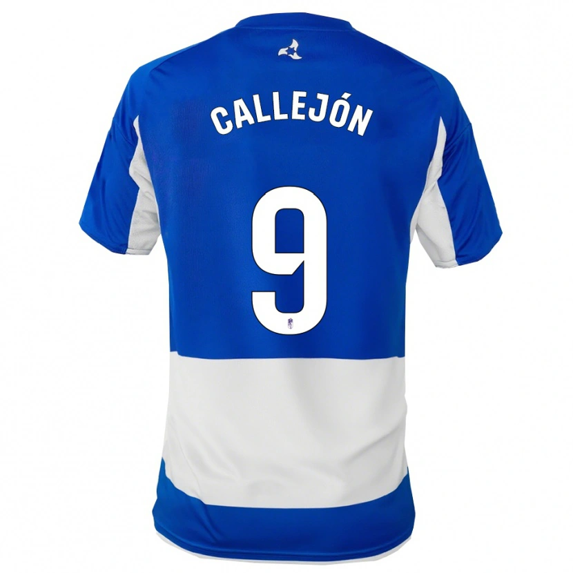 Danxen Dame Jose Callejon #9 Blå Hvit Bortetrøye Drakt Trøye 2025/26 Skjorter T-Skjorte