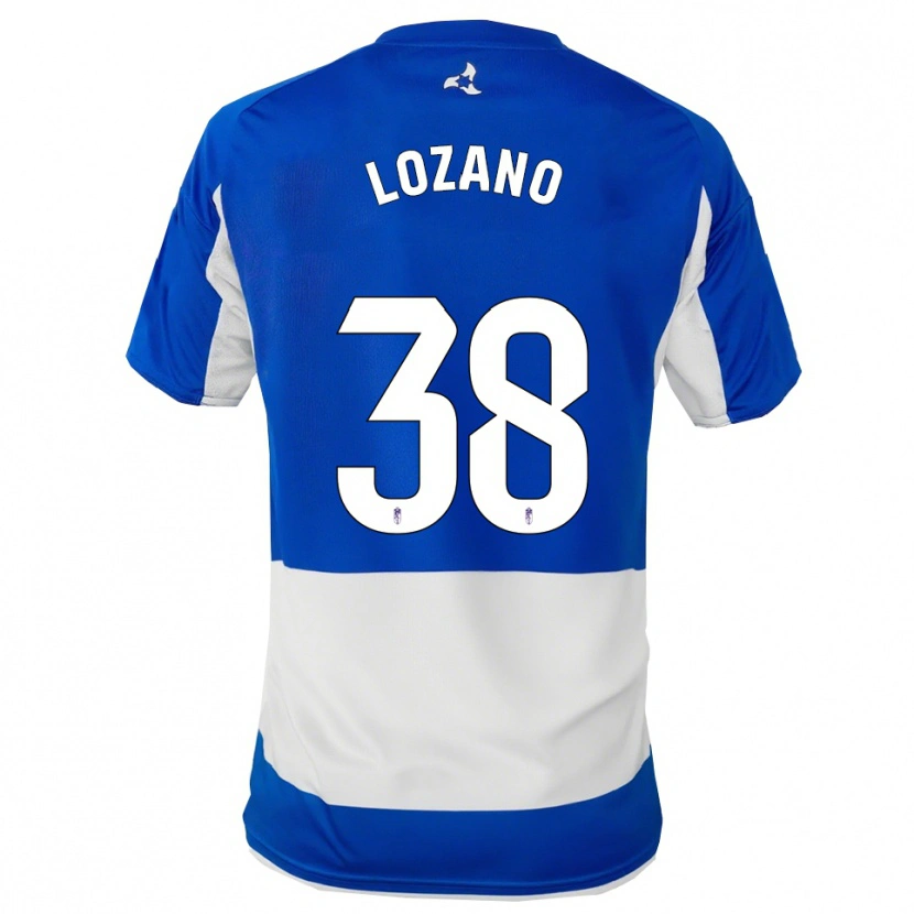 Danxen Dame Mario Lozano #38 Blå Hvit Bortetrøye Drakt Trøye 2025/26 Skjorter T-Skjorte