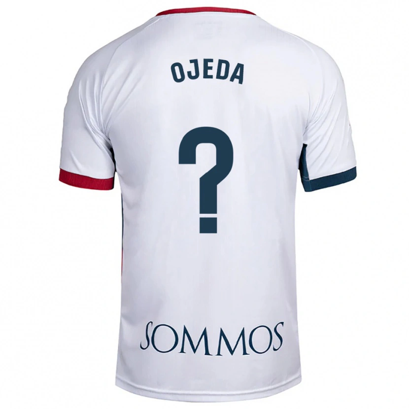Danxen Dame Raúl Ojeda #0 Hvit Rød Bortetrøye Drakt Trøye 2025/26 Skjorter T-Skjorte