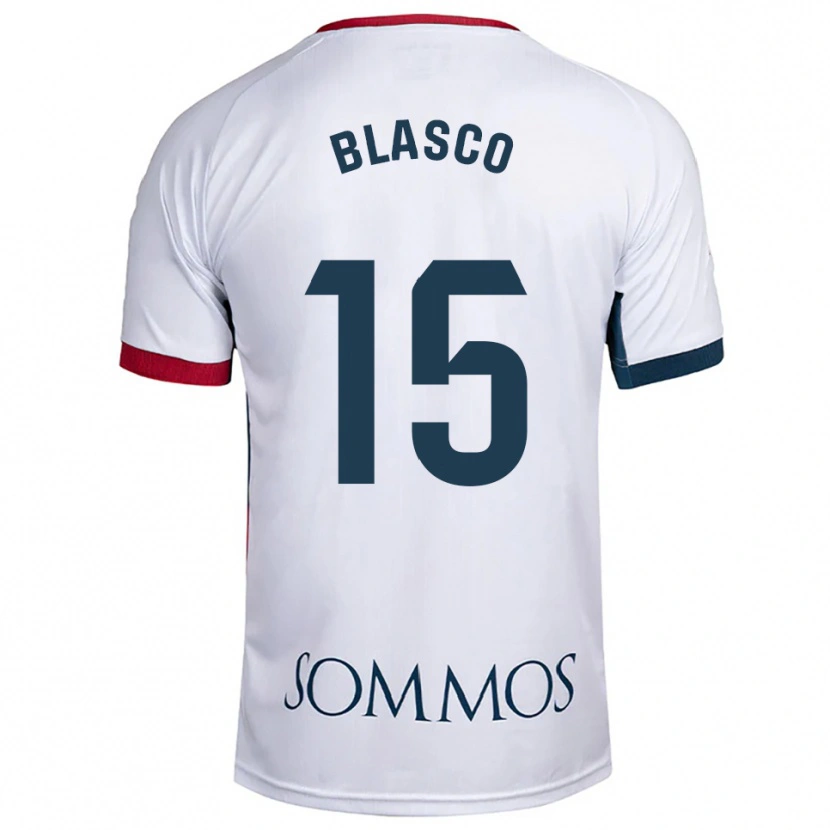 Danxen Dame Jeremy Blasco #15 Hvit Rød Bortetrøye Drakt Trøye 2025/26 Skjorter T-Skjorte