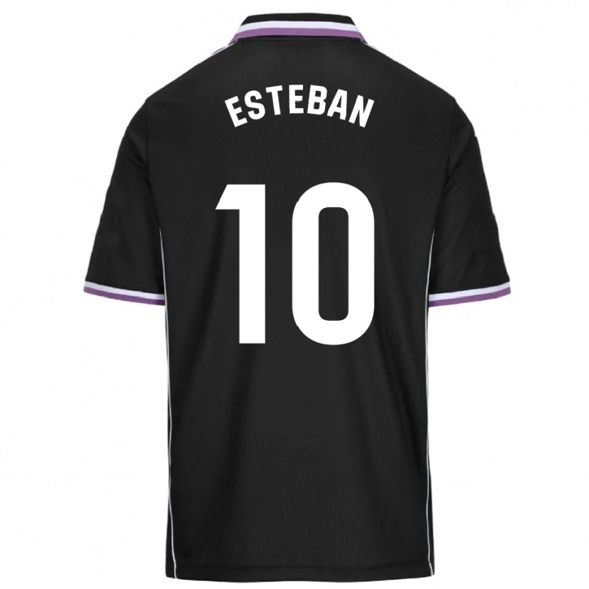 Danxen Dame Sergi Esteban #10 Lilla Svart Bortetrøye Drakt Trøye 2025/26 Skjorter T-Skjorte
