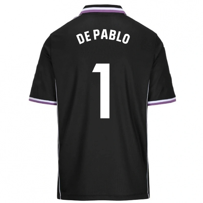 Danxen Dame Álvaro De Pablo #1 Lilla Svart Bortetrøye Drakt Trøye 2025/26 Skjorter T-Skjorte