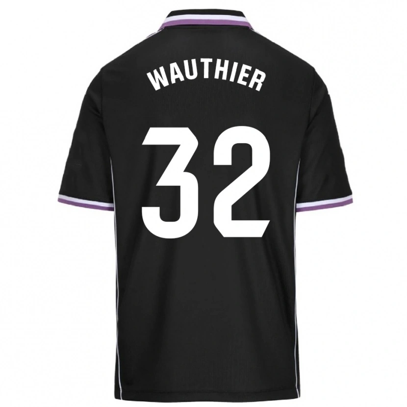 Danxen Dame Hugo Wauthier #32 Lilla Svart Bortetrøye Drakt Trøye 2025/26 Skjorter T-Skjorte
