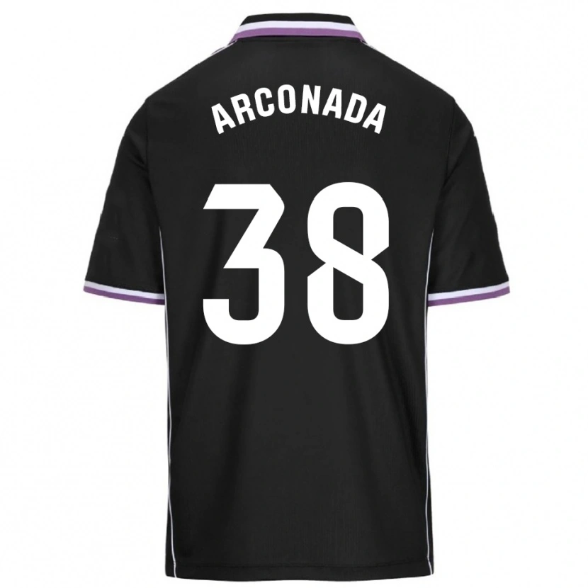 Danxen Dame Diego Arconada #38 Lilla Svart Bortetrøye Drakt Trøye 2025/26 Skjorter T-Skjorte