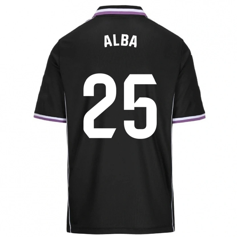 Danxen Dame Alba Acebes Rodríguez #25 Lilla Svart Bortetrøye Drakt Trøye 2025/26 Skjorter T-Skjorte