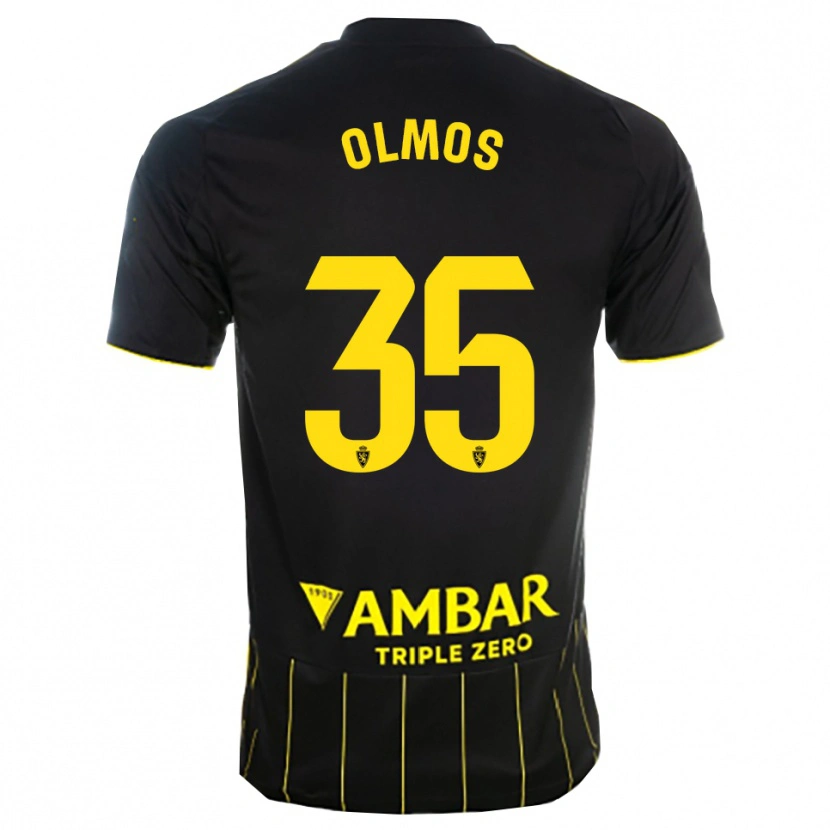 Danxen Dame Lucas Olmos #35 Svart Gul Bortetrøye Drakt Trøye 2025/26 Skjorter T-Skjorte