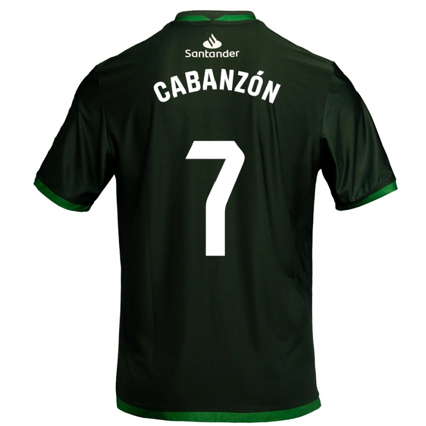 Danxen Dame Yeray Cabanzón #7 Mørkegrønn Bortetrøye Drakt Trøye 2025/26 Skjorter T-Skjorte