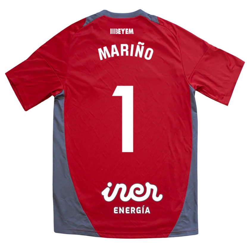 Danxen Dame Diego Mariño #1 Rød Grå Bortetrøye Drakt Trøye 2025/26 Skjorter T-Skjorte